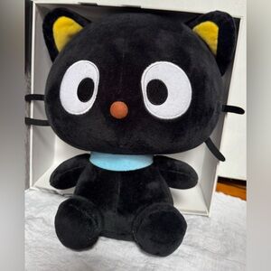 2022 Hello Kitty Chococat Plush 14" Black Round Universal Studios Sanrio